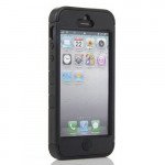 Wholesale iPhone 5 5S Hard Hybrid Case (Black-Black)